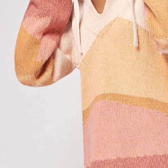 Beach Surf Sweater Hoodie - Marled Mountains -  Lg - Picture 3 of 11